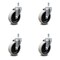 Service Caster 4 Inch Thermoplastic Rubber Wheel 1/2 Inch Threaded Stem Caster SCC, 4PK SCC-TS05S410-TPRS-121315-4 - alternate 3